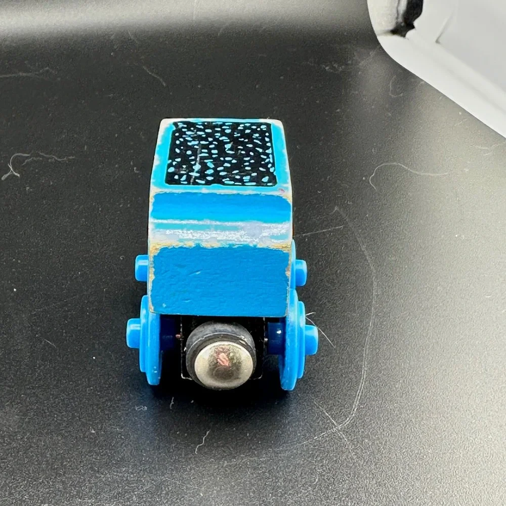 Vtg 1996 Thomas Wooden Railway Gordon Tender #4 Blue‎ Coal Train Britt Allcroft